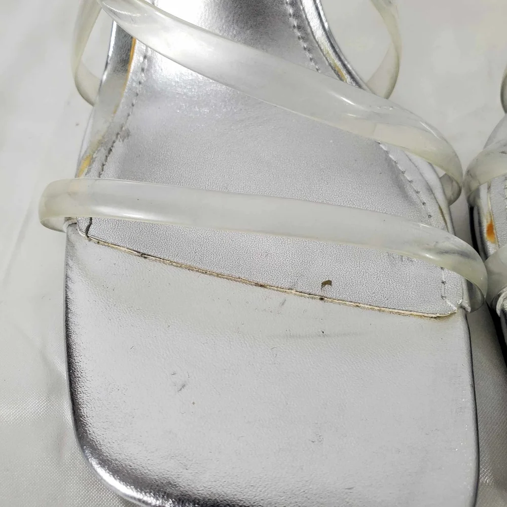 Zara Clear Invisible Vinyl Straps High Heel Strappy Sandal - Picture 6 of 16